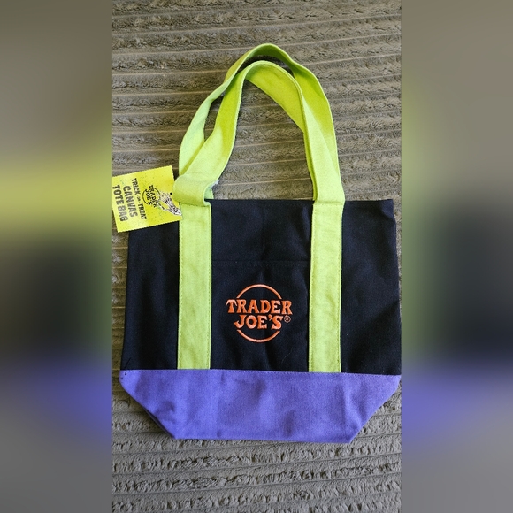 Trader Joe'S Handbags - Black and Purple Tote Bag